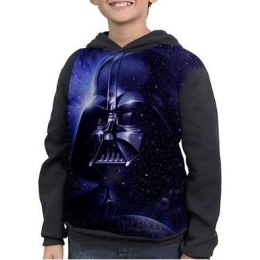 Imagem de Casaco Moletom Infantil Filmes Darth Vader Star Wars - smoke, Preto, 2