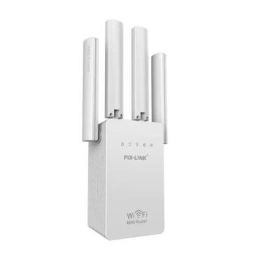 Imagem de Extensor de Internet Wifi 4 Antenas Pix Link LVWR09 Original