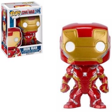 Imagem de Funko Pop Marvel 126 Iron Man