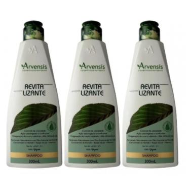 Imagem de Kit Arvensis 3 Shampoo Revitalizante Capilar Antiqueda 300ml