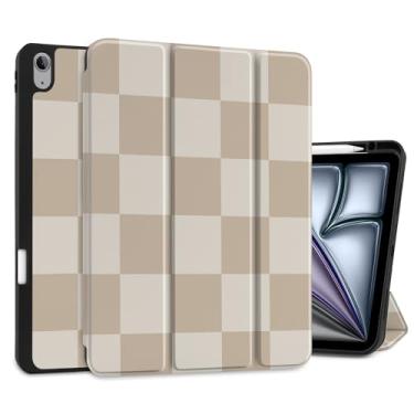 Imagem de DONGKE Capa para iPad Air de 13 polegadas M3 2025, M2 2024 - [Suporte de lápis embutido] Capa protetora à prova de choque com suporte traseiro de TPU macio para hibernar/despertar automático