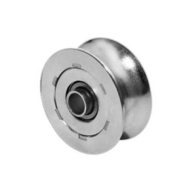 Imagem de Roldana Ferro Fundido 60mm (2 1-2) Cano 1-2 - Uso Em Portões - Ferrosu