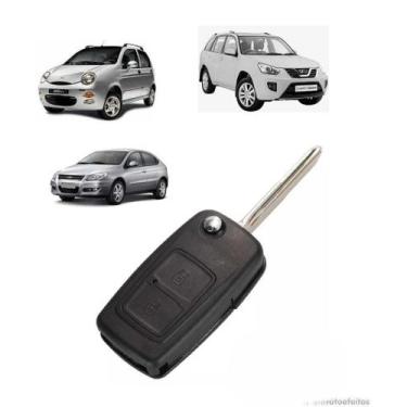 Imagem de Capa Carcaça Oca Chave Contato Canivete Cher Qq Tiggo Cielo Face Celer