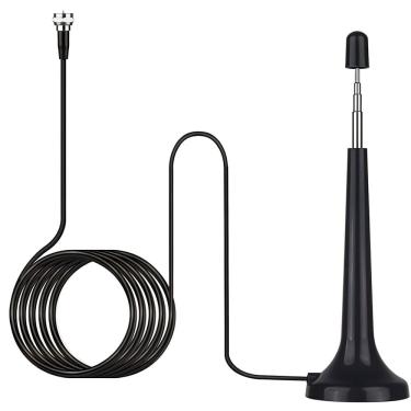 Imagem de Antena Receptora de Televisão Digital HDTV 4K 1080p Cabo 5 Metros 4 a 6dBi