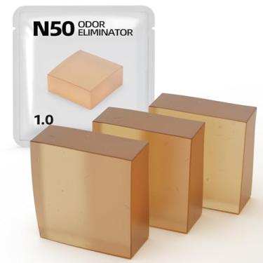 Imagem de waatoos Smelling Fresh com eliminador de odores N50 exclusivo para caixa de areia automática para gatos Pura Max - Controle de odor de banheiro para gatos (pacote com 3)