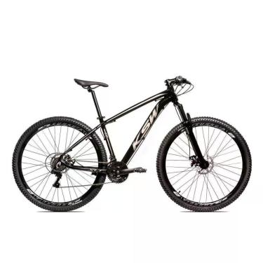 Imagem de Bicicleta Aro 29 Ksw Xlt 21 Marchas Shimano E Freios A Disco - Preto-prata - 19" Preto-prata