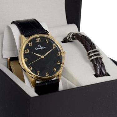 Imagem de Relogio Pulso Champion Masculino Prova D'agua + Pulseira-Masculino