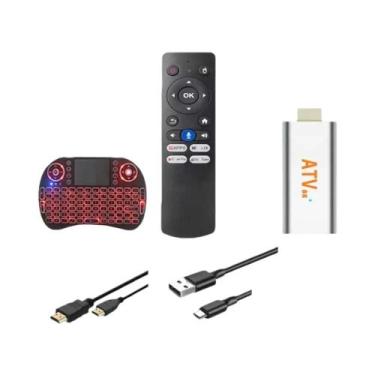 Imagem de Mini TV Stick Android 14.0 De 128GB 8K Allwinner H313 Com Wi-Fi Dual B