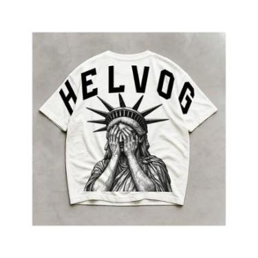 Imagem de Camiseta Masculina Oversized Academia Street Estatua Algodão-Masculino