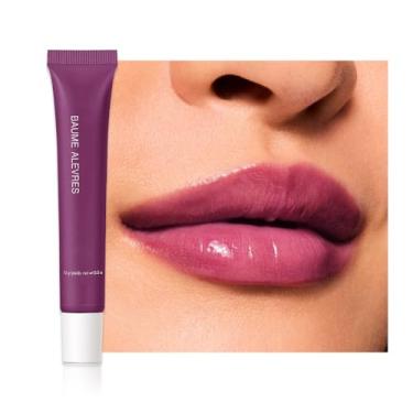 Imagem de HHLTOH 1 protetor labial matizado para maquiagem, creme labial hidratante Squeeze, cosmético, cuidado feminino, brilhante, nutritivo, brilho labial brilhante, adequado para lábios secos, cor de longa
