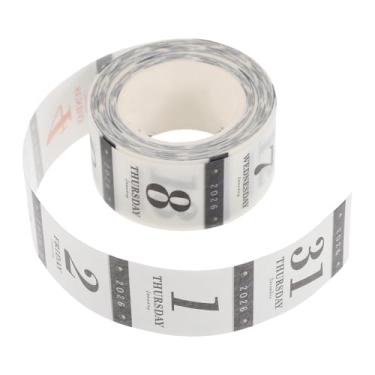 Imagem de LALAFINA 1 Rolo de Adesivos Numerados para Calendário de 365 Dias - Adesivos Numerados para Planejador Mensal de 12 Anos para Personalizar Agendas, Calendários E Cadernos Sem Data