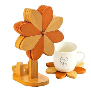 Imagem de Trivets De | Salva-Pratos Resistente Ao Calor E Antiderrapante | Conjunto de Trivets Moinho de Apoio de Panelas de,Para Cozinha Sala De Estar Mesa De Jantar Decoração Estilo Rural Natal