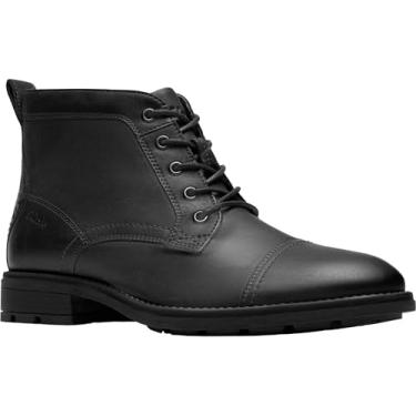 Imagem de Clarks Bota masculina Emmet Zip Combat, Couro envelhecido preto, 45