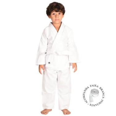Imagem de Kimono de Judo Jiu-Jitsu Infantil MKS Seitô Branco com faixa Branca, 1
