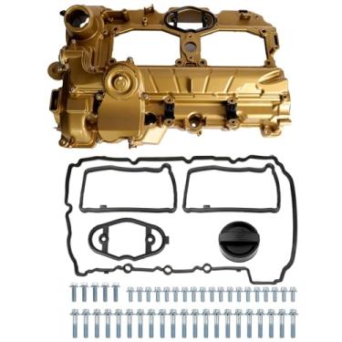 Imagem de MITZONE Tampa de válvula N20 compatível com BMW 228i 320i 328i 328i 328i GT xDrive 428i 528i X1 X3 X4 X5 Z4 2.0L Substitui 11127588412 264-517 com parafusos de vedação e óleo Tampa, capa de alumínio