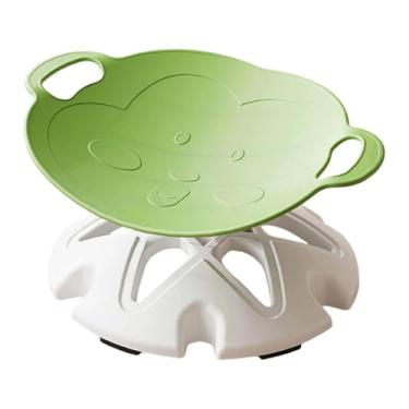 Imagem de KiBcsLic Cadeira giratória infantil para sentar e brincar, brinquedo sensorial para uso interno e externo, banquinho giratório para crianças a partir de 3, Verde