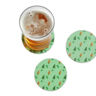 Imagem de Porta Copos Com Ilustração Personalizada Pirulitos Criativo Para Festas - Tamanho 10.5x10.5 cm