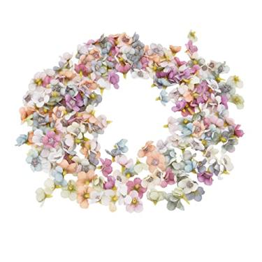 Imagem de Generic 200 Peças Lindo Pano de Simulação DIY Cabeça de Flor Pequena de Casamento Cabeça de Flores Falsas Seguras de 2,5 Cm para Aniversário Casamento Batizado, Decoração de Casa