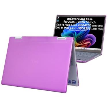Imagem de mCover Capa compatível apenas com laptop Windows 2025-2026 14 polegadas Dell 14 Plus 2 em 1 DB04250 / DB04255 (NÃO serve para nenhum outro modelo Dell) - roxo