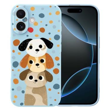 Imagem de MAYCARI Capa fofa de bolinhas para iPhone 17 Pro de 6,3 polegadas, compatível com Magsafe, capa de borracha gel macia de silicone líquido de ajuste fino com forro de microfibra à prova de choque capa