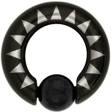 Imagem de MoDTanOiz - Flesh tunnels Piercing alargador de orelha de 8 g (3 mm) a 00 g (10 mm) com contas cativas ringCBR,