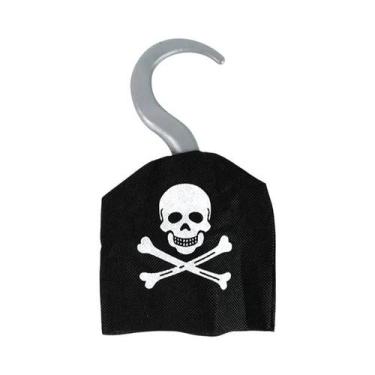 Imagem de Chapéu De Fantasia De Capitão Pirata Para Crianças, Preto E Vermelho C