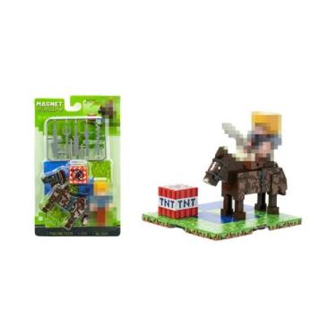 Imagem de Blocos De Construção Magnéticos Educativos, Bonecos De Animais Do Mund