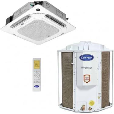 Imagem de Ar Condicionado Split Inverter Cassete Carrier 4 Vias 36000 Btu Quente E Frio 220v 38cqve36515mc