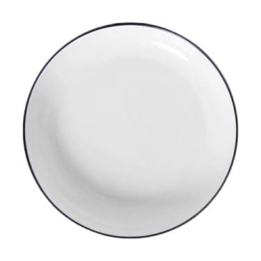 Imagem de Prato de jantar de cerâmica cor sólida prato doméstico prato de jantar azul chinês prato de jantar personalidade criativa prato de abóbora prato fundo prato de sopa prato de arroz pratos tigela