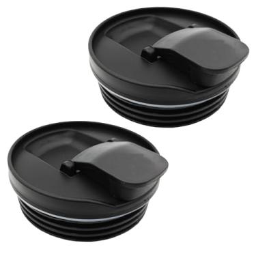Imagem de Pacote com 2 tampas flip top para liquidificador Ninja de 473 ml, compatível com liquidificador pessoal compacto Ninja QB3001SS BL660 BL663 BL663CO BL665Q BL740 BL770