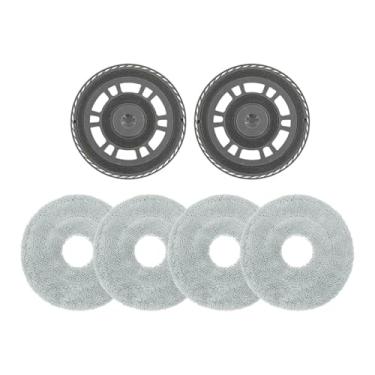 Imagem de Acessórios para suporte de esfregão, compatível com Dreame L20 Ultra/X30 Ultra/X40 Ultra, Carpete Auto Lift Mop Tray Robot Cleaer Peças sobressalentes (6 peças)