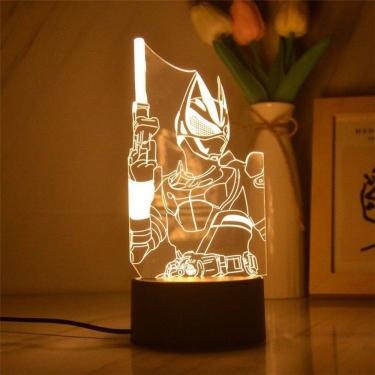 Imagem de Luz noturna Kamens Riders Geats 3D com mudança de cor