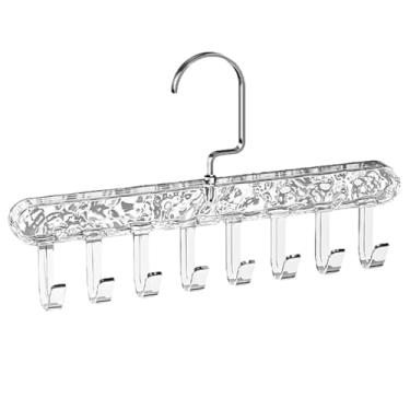 Imagem de Organizador de Cintos para Armário | Estendal Giratório de 8 Ganchos 360,Cabide Robustos Porta-Cintos Para Organização,Roupas Camiseta Lenço Gravata Chapéu Touca Roupeiro Quarto Banheiro