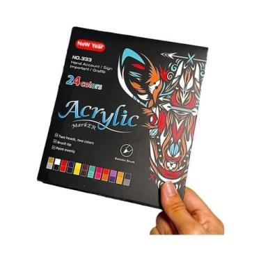 Imagem de Caneta Marcadora Acrílica À Base De Água Para Cerâmica, Grafite, Pigme