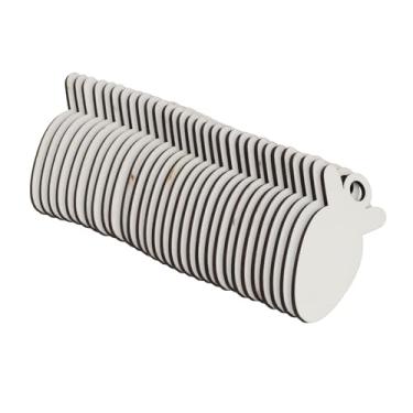 Imagem de ZJchao 30 Etiquetas de Sublimação de Cenoura, Papelão Revestido Branco Com Design de Furo para Transferência de Calor, Acessórios de Chaveiro, Decorações de Páscoa