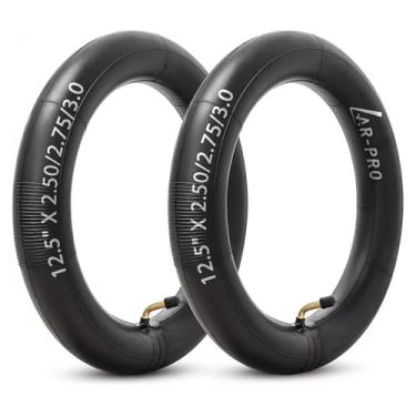 Imagem de AR-PRO Tubos internos de scooter de 12,5 x 2,5/2,75/3,0 com hastes de válvula anguladas TR87 – Tubos resistentes compatíveis com Razor Pocket Mod, MX350, MX400, Schwinn GT, Currie e Mini Dirt Bikes