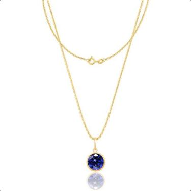 Imagem de Corrente Bailarina 45cm com Pingente Ponto de Luz em Ouro 18k - Paulis