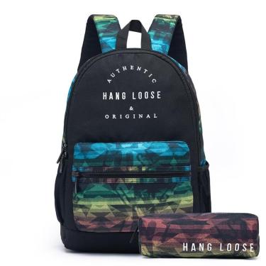 Imagem de Mochila Hang Loose + Estojo Hang Loose Kekoa Resistente Espaçosa 19 Litros-Masculino