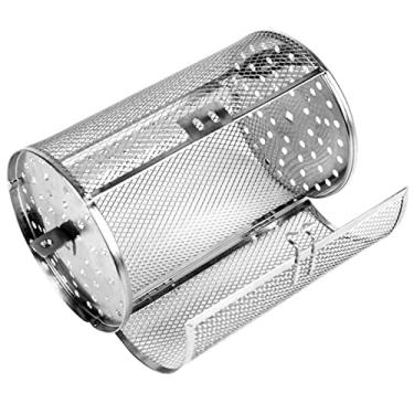 Imagem de Forno Elétrico Gaiola de Assado com Rotação Universal Aço Inoxidável Assar Nozes Castanhas Chá Aromático Petiscos Secos Fruta Seca Caseira Aquecimento