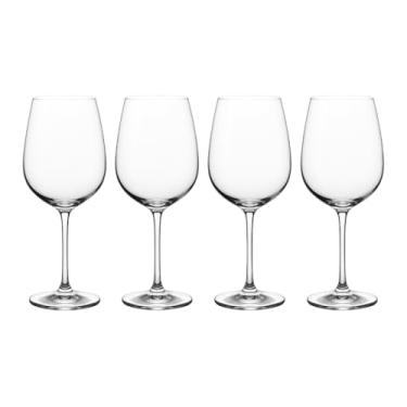 Imagem de Taça de Vidro Transparente 780ml – Design Sofisticado para Apreciação de Vinhos, Ideal para Degustações e Jantares Especiais em Casa (4 unidades)