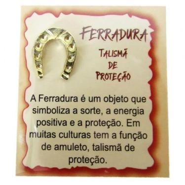 Imagem de Mini talismã da sorte de bolsa ou carteira - ferradura - B.E.