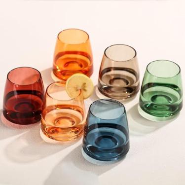 Imagem de TrophyToast Taças de vinho coloridas sem haste de 142 g