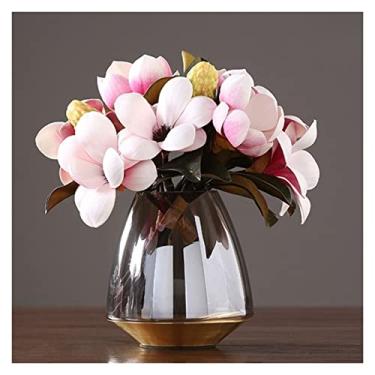 Imagem de Vaso de vidro moderno moderno decoração nórdica para casa vaso de flores de mesa de vidro vasos de terrário centros de mesa para casamentos centros de mesa (grande)