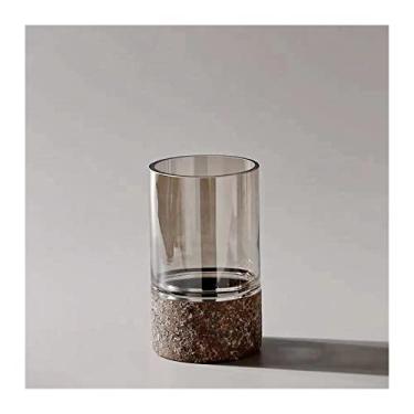 Imagem de x3anggyt5 Vaso de flores minimalista europeu transparente vaso de flores hidropônico vasos de flores decorativos decoração de mesa vasos cilíndricos decoração de casa moderna decoração de casa