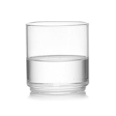 Imagem de Copos transparentes de 350 ml, copo de vidro borossilicato empilhável simples