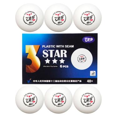 Imagem de Bola Ping Pong Tenis de Mesa 3 Estrelas Kit 6 Uni Esporte Treino Lazer Recreaçao