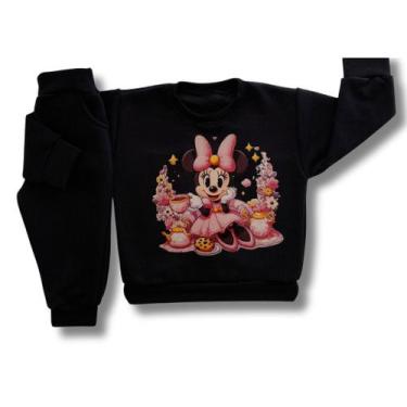 Imagem de Conjunto Moletom Bebê Menina Roupa Infantil de Frio Peluciado Personag