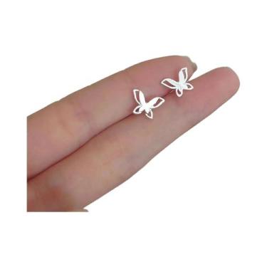 Imagem de Brincos De Coração E Estrela Mini Hipoalergênicos Para Mulheres, Joias