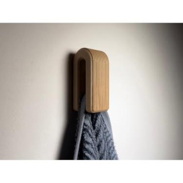 Imagem de Suporte para Toalha de Rosto e Banho– Fixação com Parafuso ou Fita Dupla Face(MARROM)