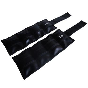 Imagem de Par de Caneleiras Tornozeleira Academia Ginástica 2,0kg